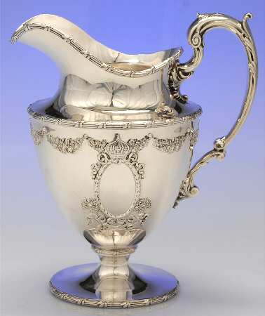 Empire (Sterling, 1895, Hollowware) Sterling Water Pitcher