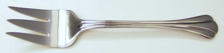 Scalloped (Stainless) Medium Solid Cold Meat Serving Fork