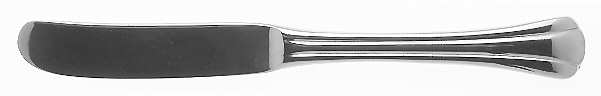 Scalloped (Stainless) Master Butter Spreader, Solid Piece