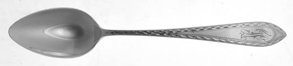 Pointed Antique#2-Engraved (Sterling, No Monos) Five O'Clock Teaspoon