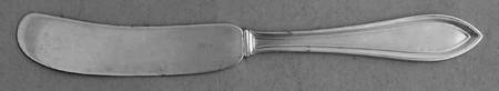 Priscilla (Sterling, 1916) Flat Handle Butter Spreader