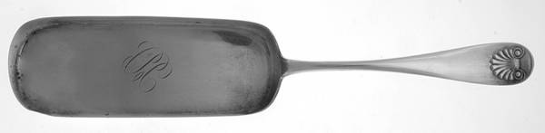 Shell (Sterling, 1890) Large Flat Handle Crumb Knife/Crumber