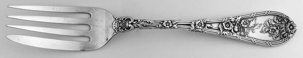 Dauphin (Sterling, 1897, No Monograms) Individual Solid Fish Fork