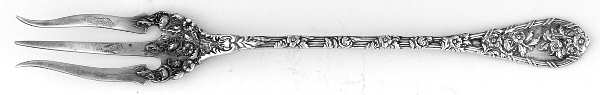 Dauphin (Sterling, 1897, Monograms) Olive Fork