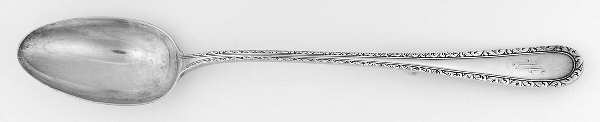 DGA1 (STERLING) Solid Platter Spoon with Button
