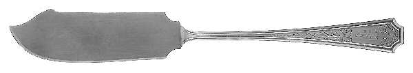 Fairfax-Engraved Y (Sterling) Flat Handle Master Butter Knife