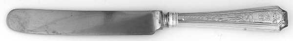 Fairfax-Engraved Y (Sterling) Old French Hollow Knife with Bolster