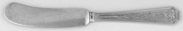 Fairfax-Engraved Y (Sterling) Flat Handle Butter Spreader