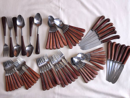 DAS23 (STAINLESS) Large Solid Cold Meat Serving Fork