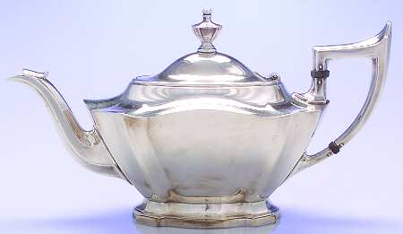 King Albert-Plain (Sterling, Hollowware) Teapot