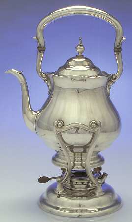 Priscilla (Sterling, Hollowware) Kettle, Stand & Burner