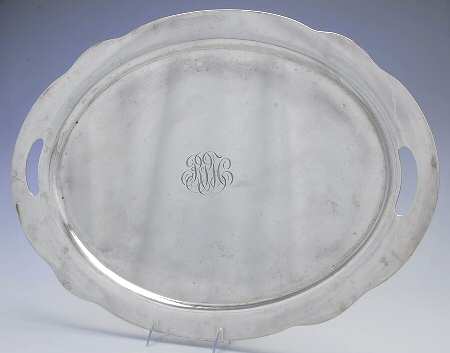 Priscilla (Sterling, Hollowware) Large Waiter Tray
