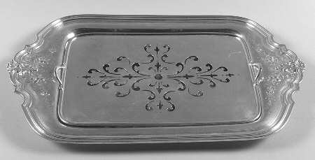 1826C (Sterling, Hollowware) (2 Pc)  Asparagus Serving Tray & Strainer