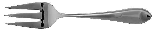 Salerno (Stainless) Medium Solid Cold Meat Serving Fork