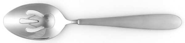 Curve Matte (Stainless) Pierced Solid Serving Spoon