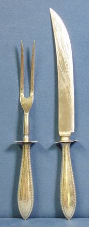 Tradition (Sterling, 1939) 2 Piece Small Carving Set W/ Sterling Guard