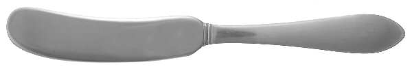 Pointed Antique (Sterling) Extra Weight Flat Handle Butter Spreader