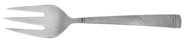 Umbrian Frosted (Stainless) Large Solid Cold Meat Serving Fork