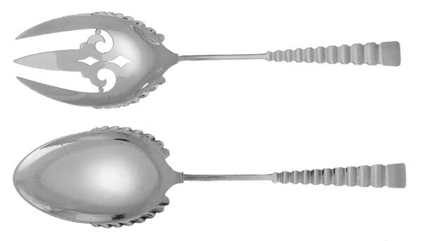 DHS9 (Sterling) (2 Pc) Solid Salad Set