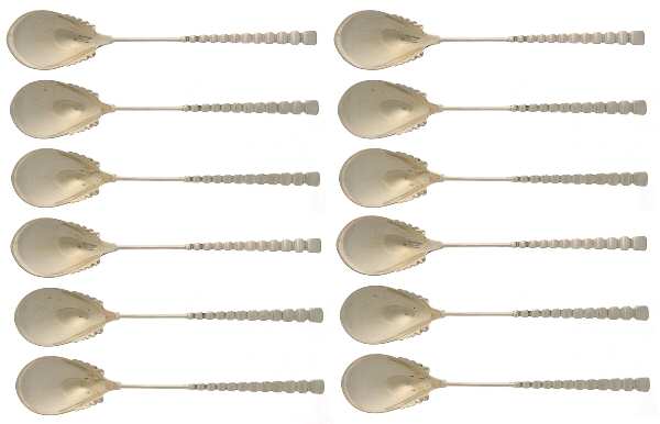 DHS9 (Sterling) Egg Spoon - Set of 12