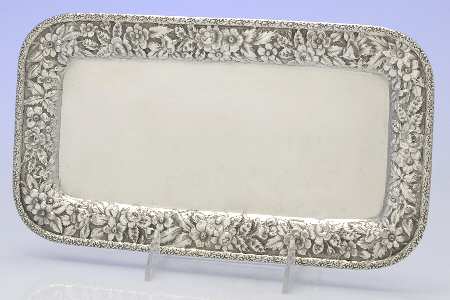 Repousse (Sterling, Hollowware) 11" Rectangular Tray