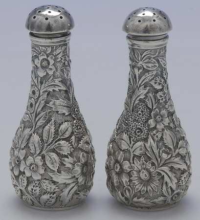 Repousse (Sterling, Hollowware) Salt & Pepper Set