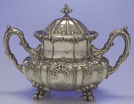 800 (Sterling, Hollowware) Sugar Bowl & Lid