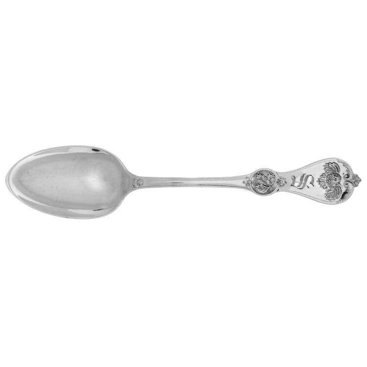 Strawberry (Sterling, 1874) Monogram Teaspoon