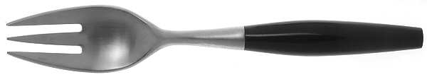 Kongo-Black (Stainless, Bright Gloss Handle) Individual Salad Fork