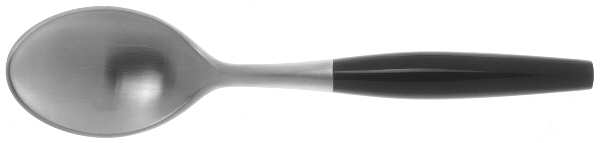 Kongo-Black (Stainless, Bright Gloss Handle) Place/Oval Soup Spoon