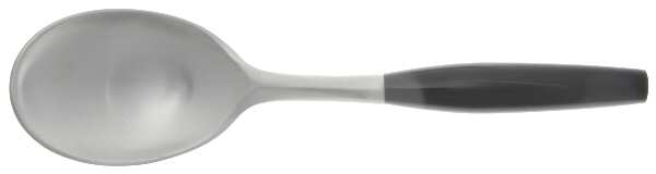 Kongo-Black (Stainless, Bright Gloss Handle) Solid Serving Spoon