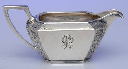Fairfax-Engraved (Sterling, Hollowware) Mini Open Sugar Bowl