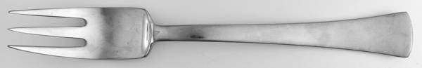 Cafe Blanc (Stainless) Medium Solid Cold Meat Serving Fork