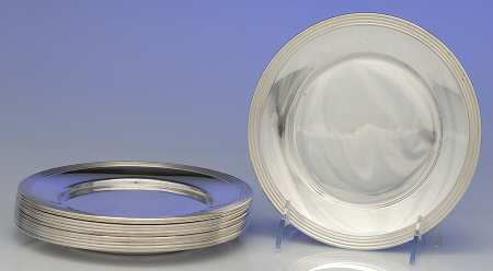 30 (Sterling, Hollowware) Bread & Butter Plate - Set of 12