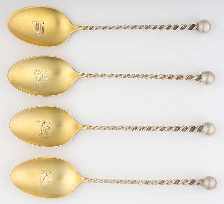 DHS17 (Sterling) Demitasse Spoon - Set of 4