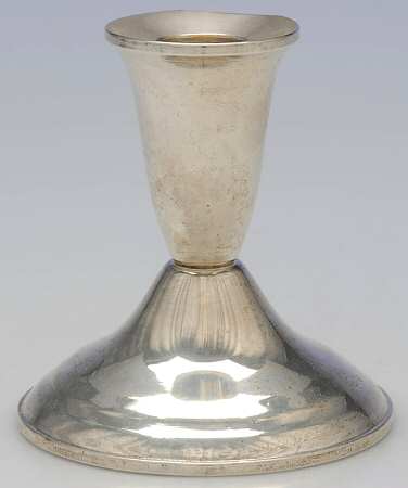 Sterling Candlesticks Weighted Candleholder