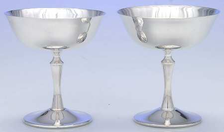 DUI1 (Sliverplate, Hollowware) Champagne/Sherbet - Set of 2