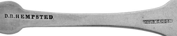 Coin Silver Flatware by Daniel Booth Hempsted