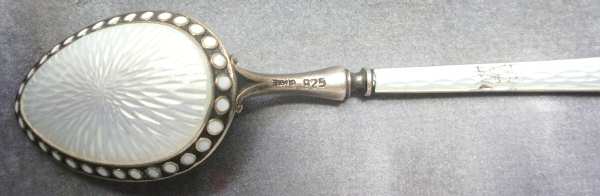 DDA12 (Sterling) Enameled Demitasse Spoon