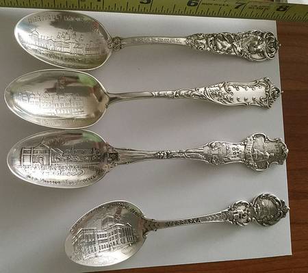 States & Cities Souvenir Spoons(Sterling) Nebraska Teaspoon