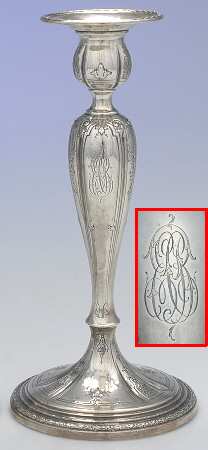 970-90 (Sterling, Hollowware) Weighted Candlestick