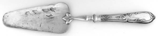 DS22 (Silverplate) Pierced Pie Server W/Hollow Handle