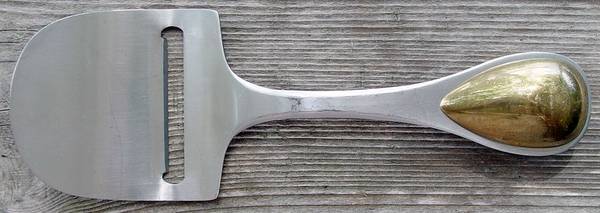 DAS21 (Gold Accent, Stainless) Cheese Plane with Stainless Plane