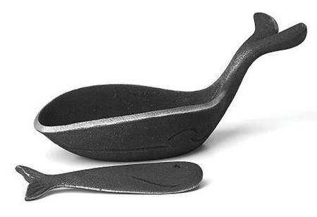 Moby (Aluminum, Hollowware) Dip Bowl & Spreader Set