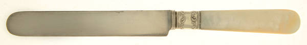 Pearl Handle (Sterling) Blunt Knife with Pearl Handle