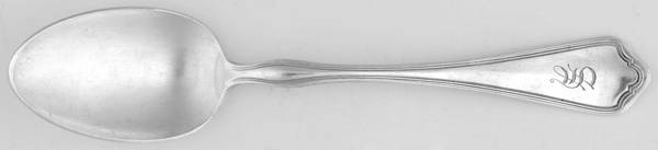 Colonial (Silverplate, 1908) Monogram Place/Oval Soup Spoon
