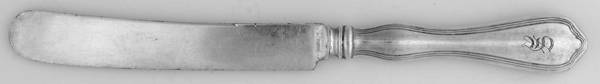 Colonial (Silverplate, 1908) Monogramed Old French Hollow Knife