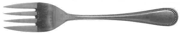 Bastille (Stainless) Medium Solid Cold Meat Serving Fork