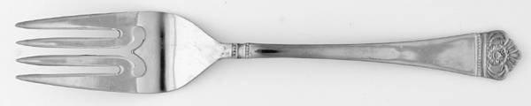 Classic Crest (Stainless) Large Solid Cold Meat Serving Fork