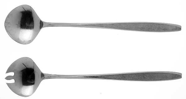 Corsair (Stainless) (2 Pc) Solid Salad Set